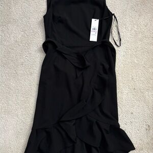 Calvin Klein Black Asymmetrical Dress